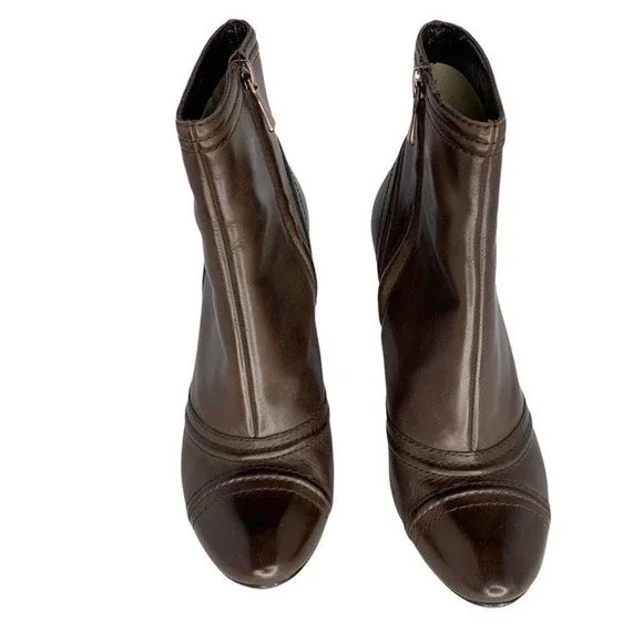 Max studio dark brown Kaiser ankle boot size 8M - Picture 2 of 12